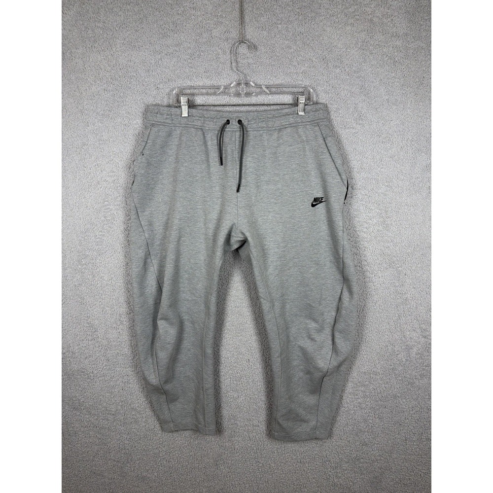 Nike Tech Fleece‎ Pants Men's 2XL Standard Fit Taper Leg Gray 928507-063